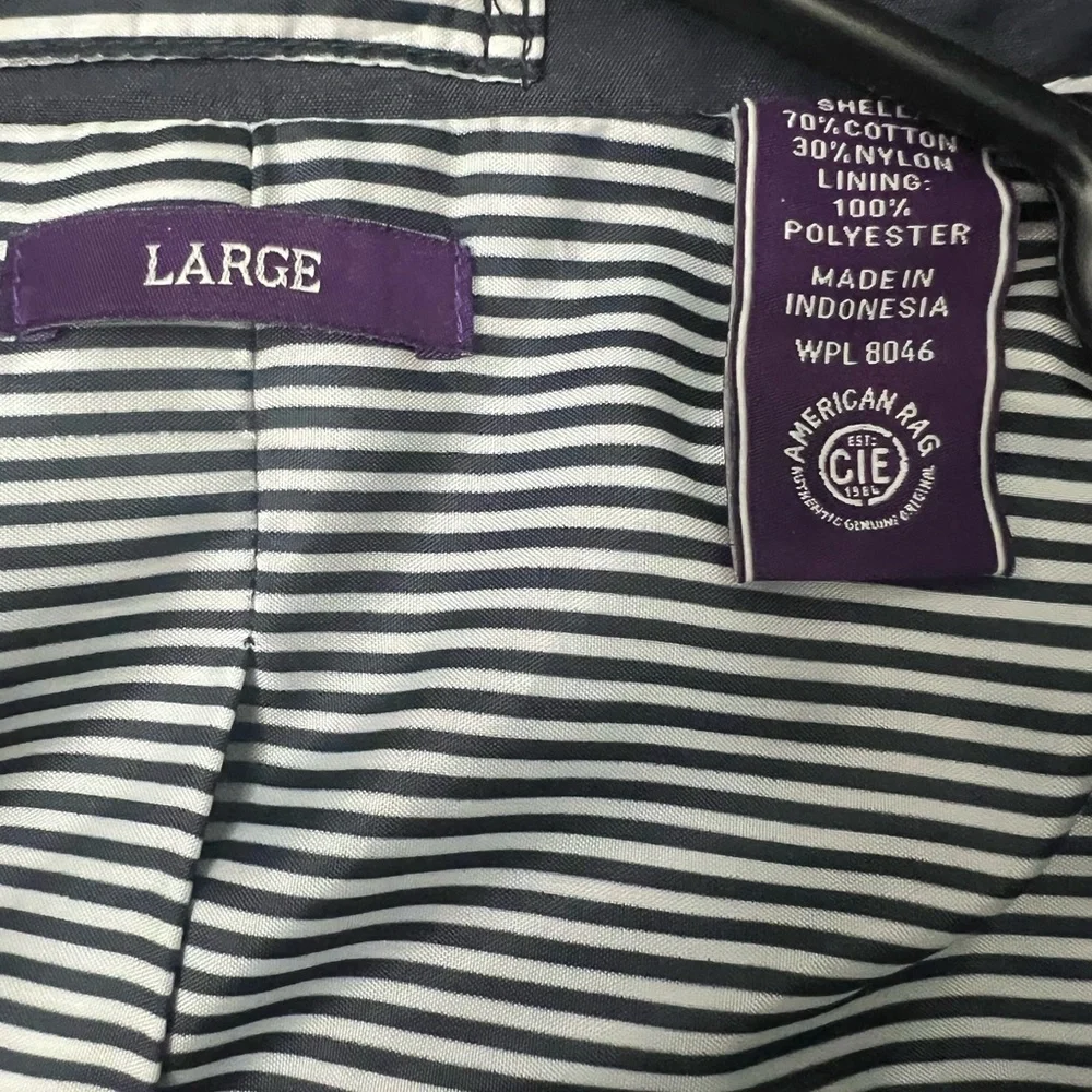 American Rag Navy Sport Coat with White Trim